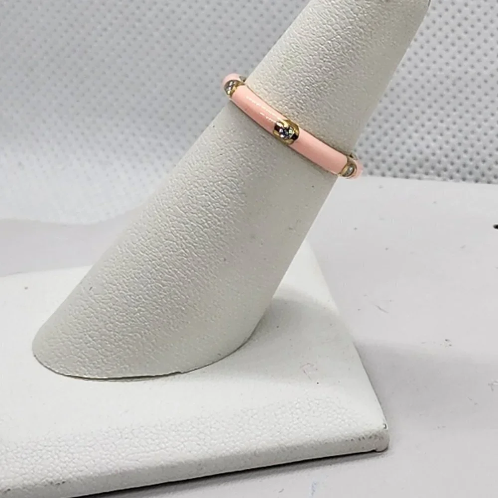 Brand New Sterling Silver 925 Light PINK Band / Ring - Picture 1 of 5